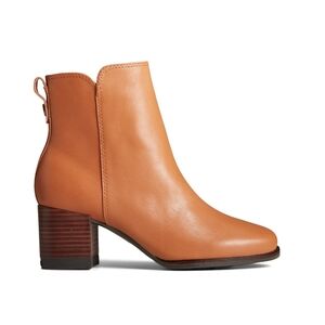 Sperry Seaport Heel Brown Leather Ankle Boots